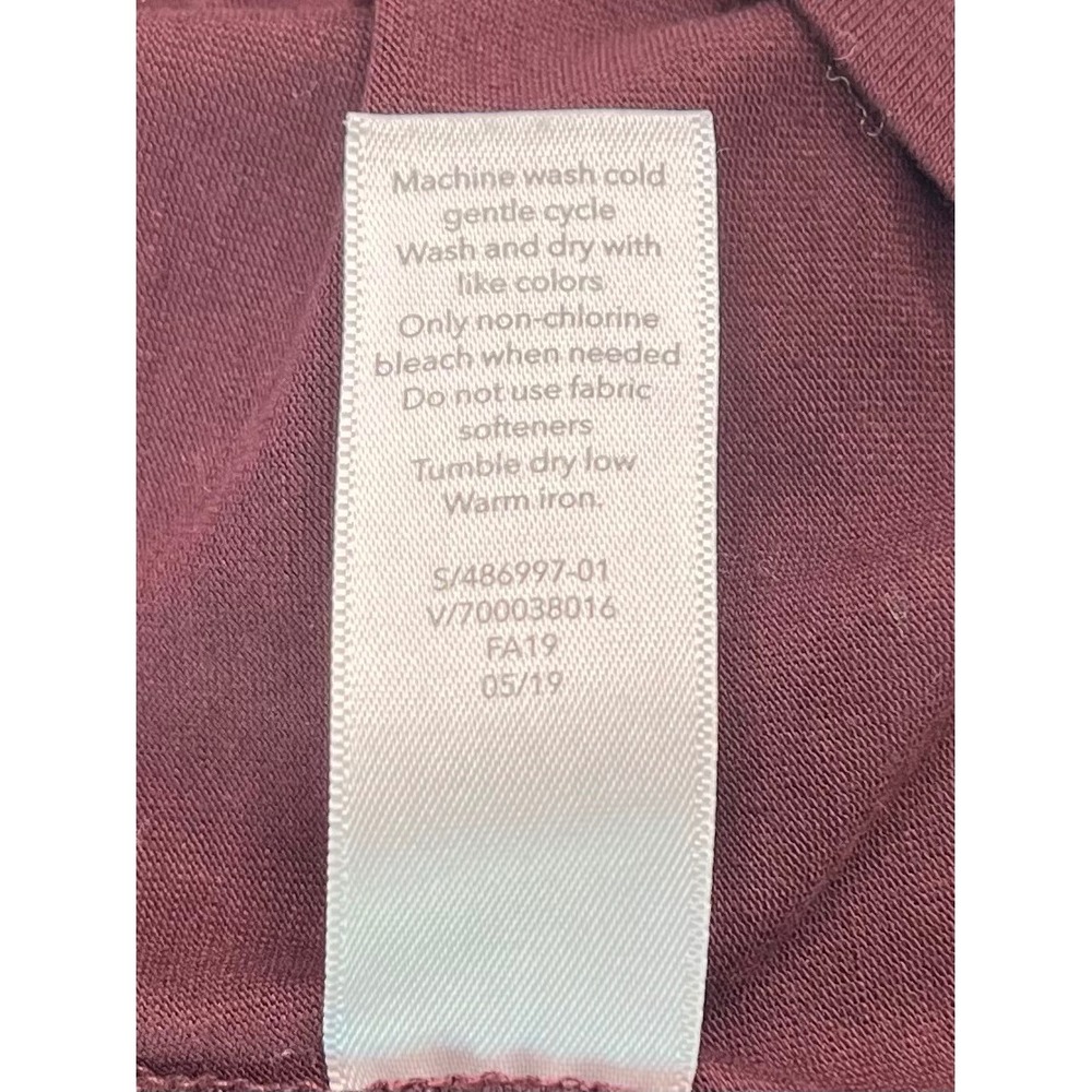 Athleta Essence Muscle Tank Top Dark Berry Mauve Racerback Oversized Medium L XL - Picture 5 of 5